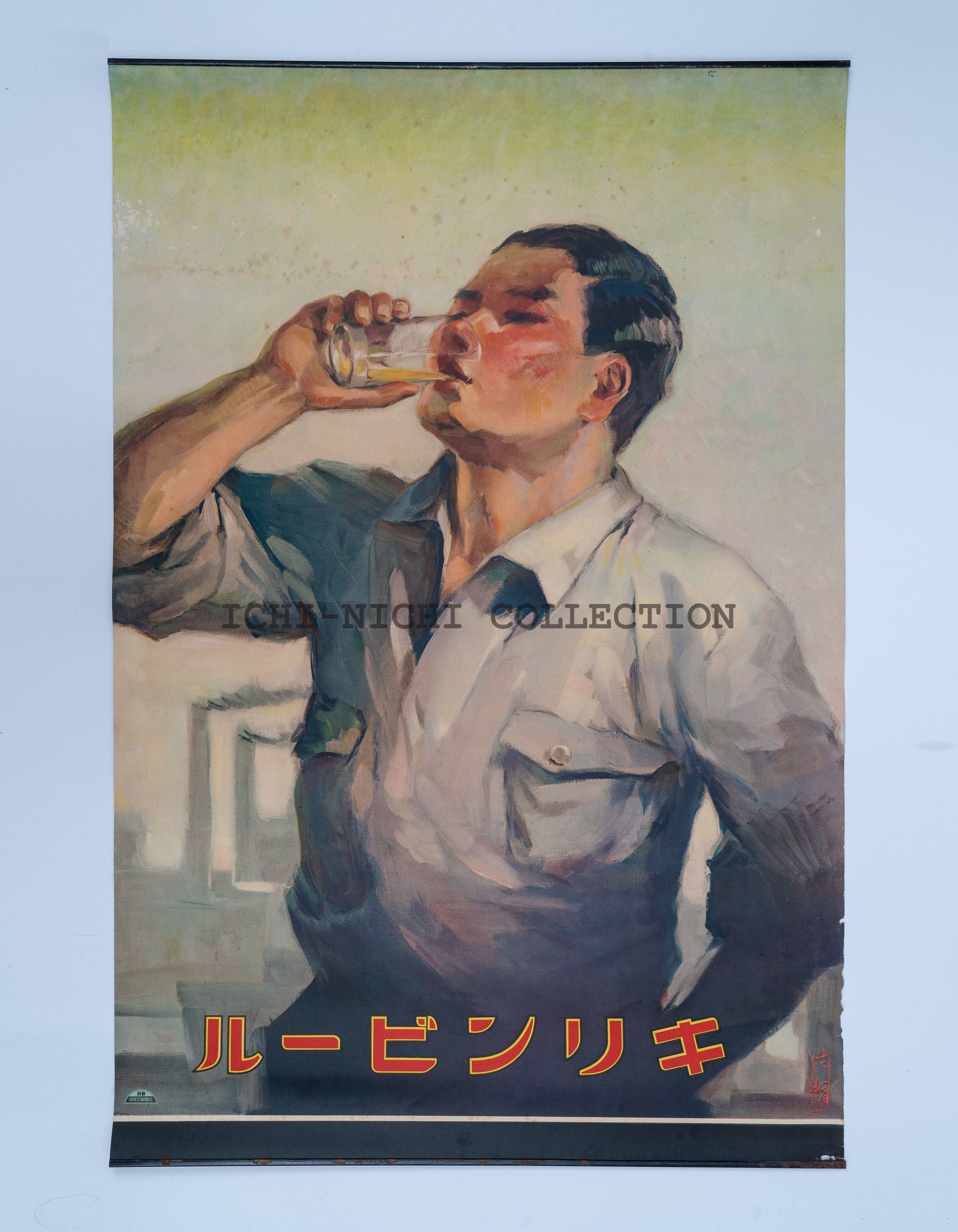 P34 Antique Japanese Advertising Poster – Kirin Beer (キリンビール), Pre-War Japan, c. 1930s