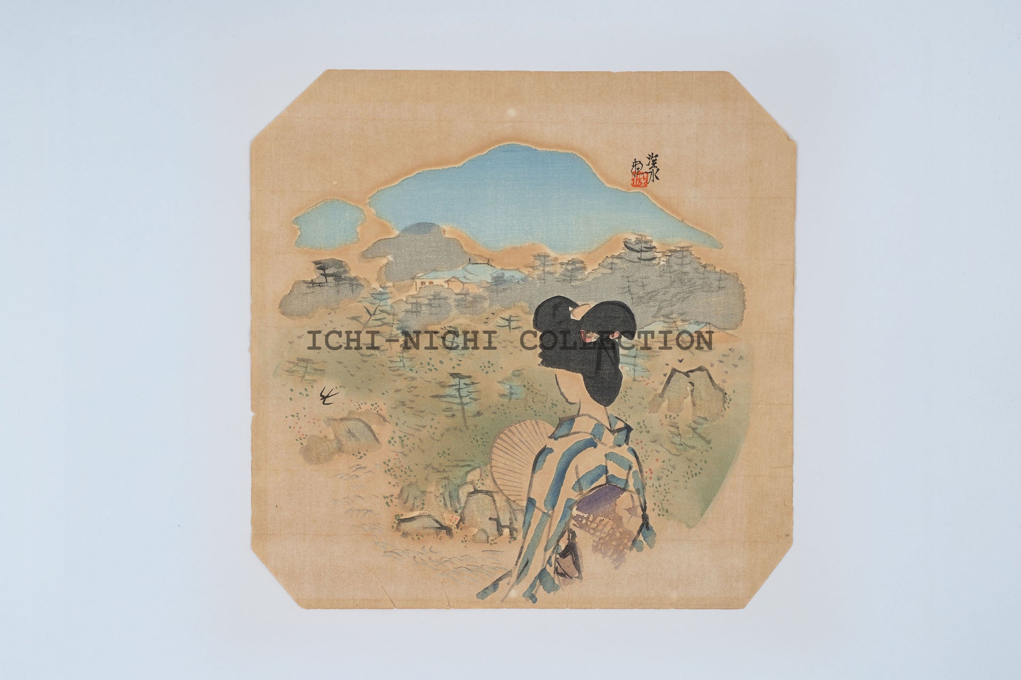 original woodblock print Shin-Hanga by Takashi Ito  'Ito Shinsui's "Beauty, medium size 24x24cm ,
